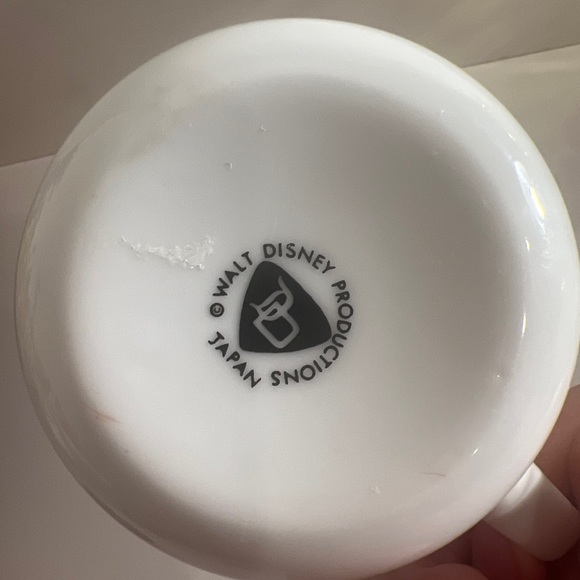 Winnie the Pooh Walt Disney Productions vintage Gold Rim Coffee Mug JAPAN - Picture 6 of 10